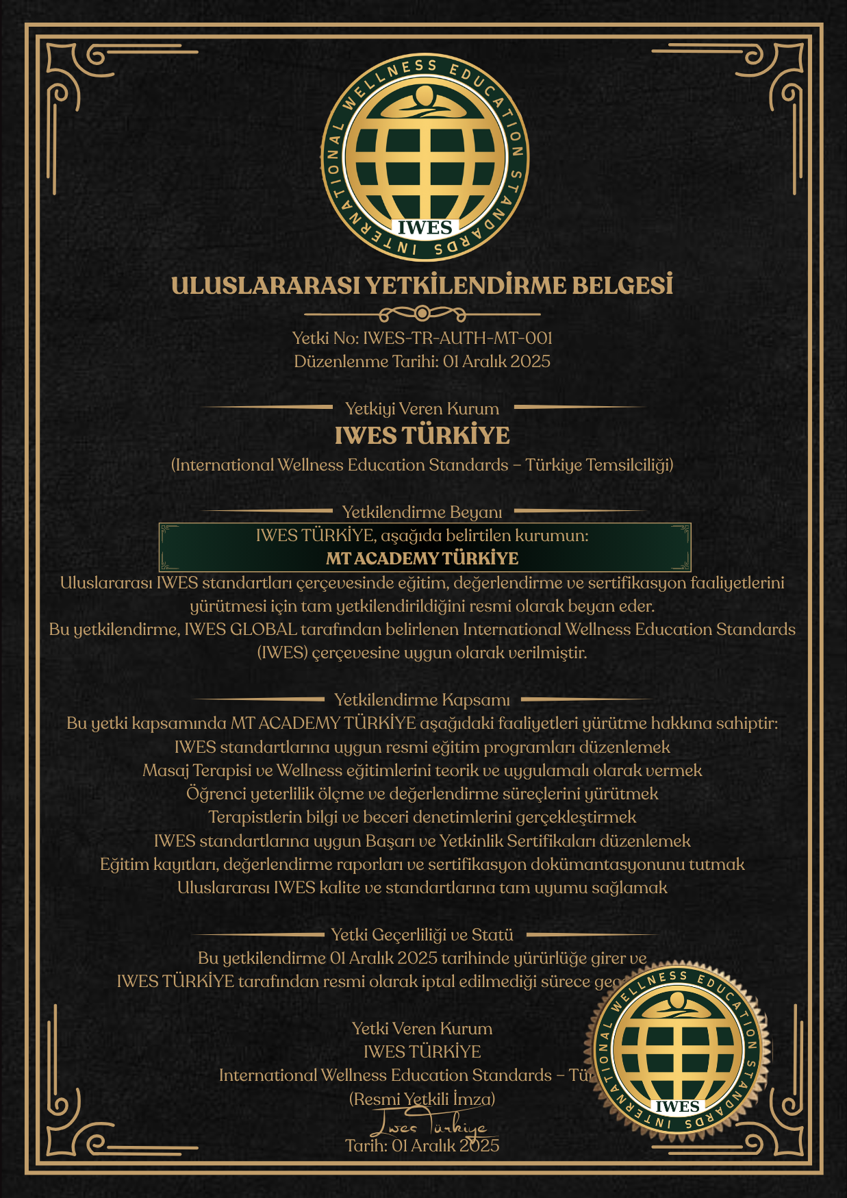 IWES TÜRKİYE TEMSİLCİLİĞİ